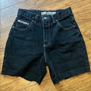 Vintage Sasson Black Cut Off Jean Shorts